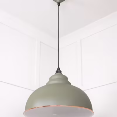 White Gloss Harborne Pendant in Tump - Image 5
