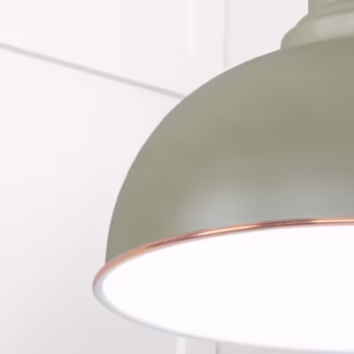 White Gloss Harborne Pendant in Tump - Image 6