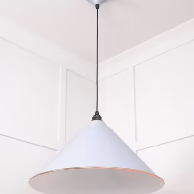White Gloss Hockley Pendant in Birch - Image 5