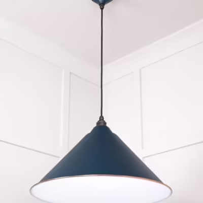 White Gloss Hockley Pendant in Dusk - Image 4