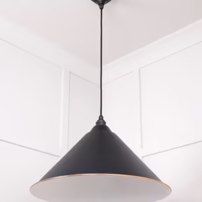 White Gloss Hockley Pendant in Elan Black - Image 5