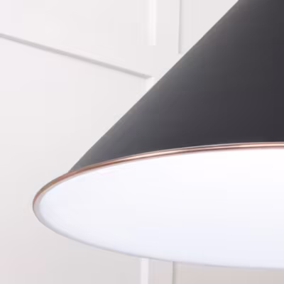 White Gloss Hockley Pendant in Elan Black - Image 6