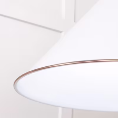 White Gloss Hockley Pendant in Flock - Image 6