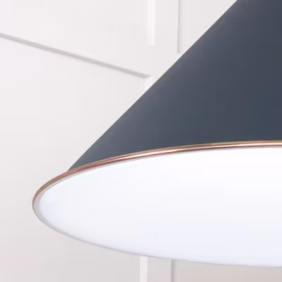 White Gloss Hockley Pendant in Soot - Image 6