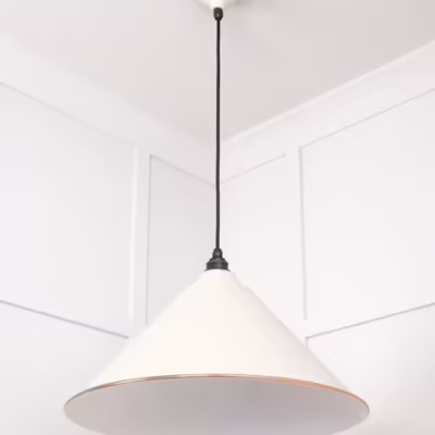 White Gloss Hockley Pendant in Teasel - Image 5