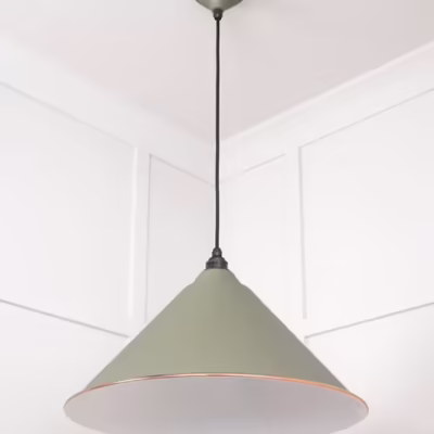 White Gloss Hockley Pendant in Tump - Image 5