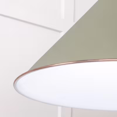 White Gloss Hockley Pendant in Tump - Image 6