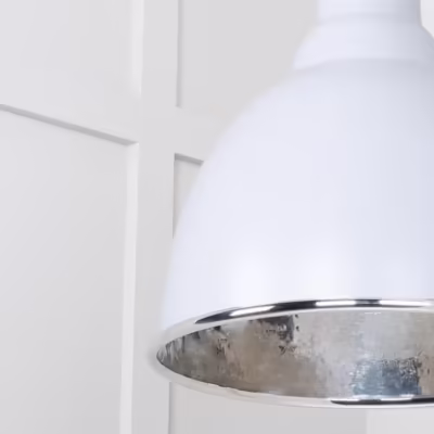 Hammered Nickel Brindley Pendant in Birch - Image 6