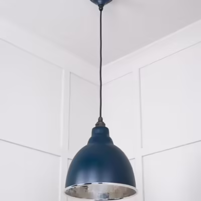 Hammered Nickel Brindley Pendant in Dusk - Image 4