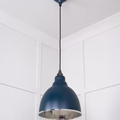 Hammered Nickel Brindley Pendant in Dusk - Image 5