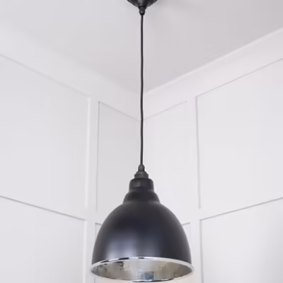 Hammered Nickel Brindley Pendant in Elan Black - Image 4