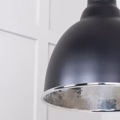 Hammered Nickel Brindley Pendant in Elan Black - Image 6