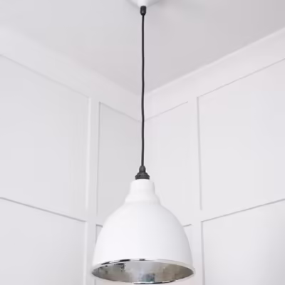 Hammered Nickel Brindley Pendant in Flock - Image 4