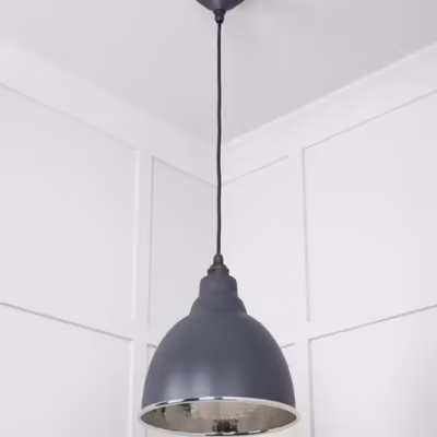 Hammered Nickel Brindley Pendant in Slate - Image 5