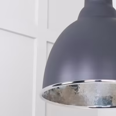 Hammered Nickel Brindley Pendant in Slate - Image 6