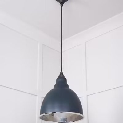 Hammered Nickel Brindley Pendant in Soot - Image 4