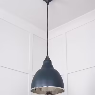Hammered Nickel Brindley Pendant in Soot - Image 5