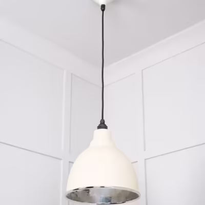 Hammered Nickel Brindley Pendant in Teasel - Image 4