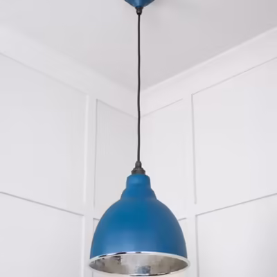 Hammered Nickel Brindley Pendant in Upstream - Image 4