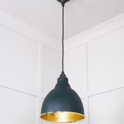 Hammered Brass Brindley Pendant in Dingle - Image 4