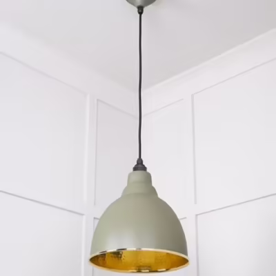 Hammered Brass Brindley Pendant in Tump - Image 5