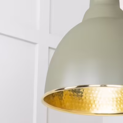 Hammered Brass Brindley Pendant in Tump - Image 6