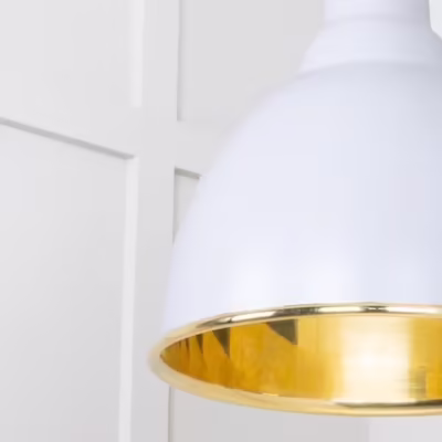 Smooth Brass Brindley Pendant in Birch - Image 6