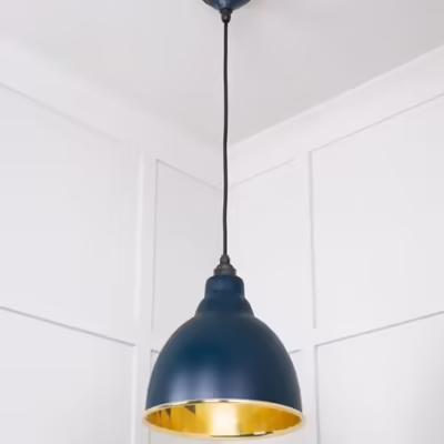 Smooth Brass Brindley Pendant in Dusk - Image 4