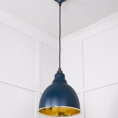 Smooth Brass Brindley Pendant in Dusk - Image 5