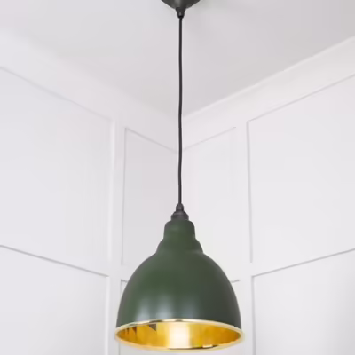 Smooth Brass Brindley Pendant in Heath - Image 4
