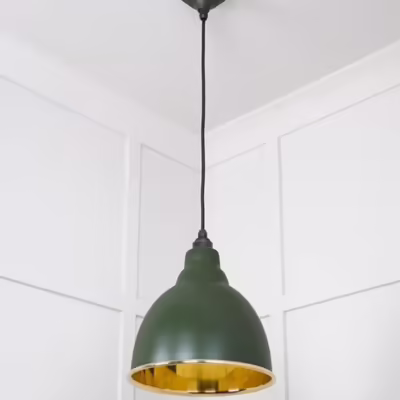 Smooth Brass Brindley Pendant in Heath - Image 5