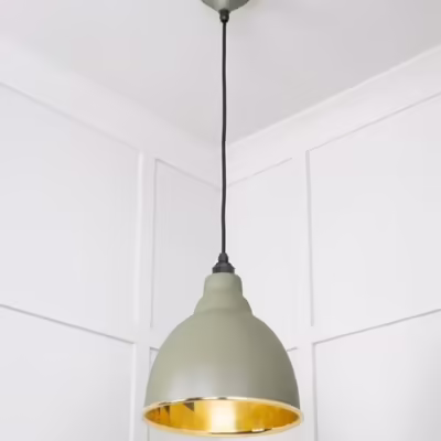 Smooth Brass Brindley Pendant in Tump - Image 4