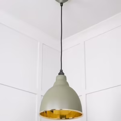 Smooth Brass Brindley Pendant in Tump - Image 5