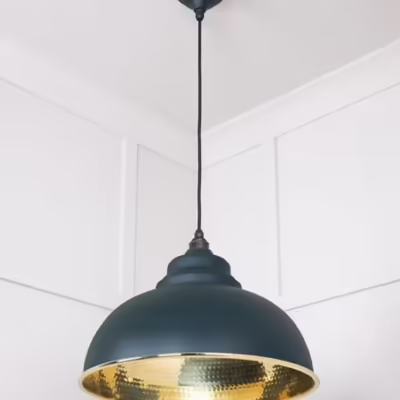 Hammered Brass Harborne Pendant in Dingle - Image 4