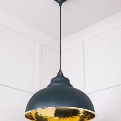 Hammered Brass Harborne Pendant in Dingle - Image 5