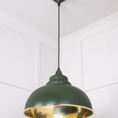 Hammered Brass Harborne Pendant in Heath - Image 4
