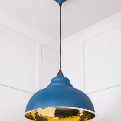 Hammered Brass Harborne Pendant in Upstream - Image 5
