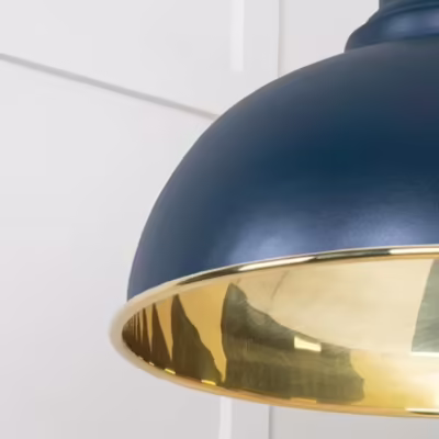 Smooth Brass Harborne Pendant in Dusk - Image 6