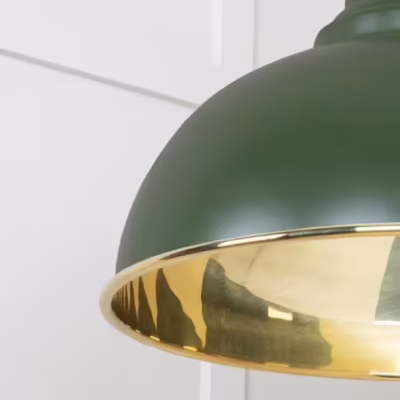 Smooth Brass Harborne Pendant in Heath - Image 6