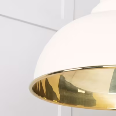 Smooth Brass Harborne Pendant in Teasel - Image 6