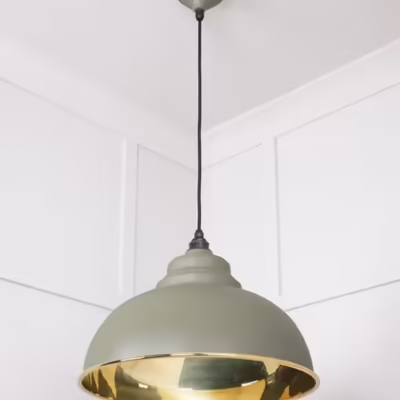 Smooth Brass Harborne Pendant in Tump - Image 4
