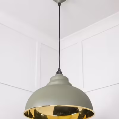 Smooth Brass Harborne Pendant in Tump - Image 5