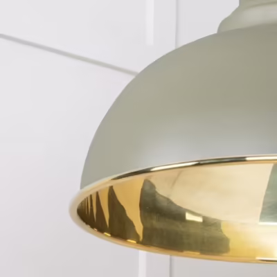 Smooth Brass Harborne Pendant in Tump - Image 6