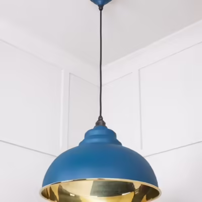 Smooth Brass Harborne Pendant in Upstream - Image 4