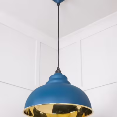 Smooth Brass Harborne Pendant in Upstream - Image 5