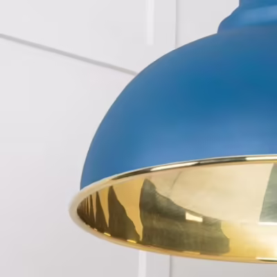 Smooth Brass Harborne Pendant in Upstream - Image 6