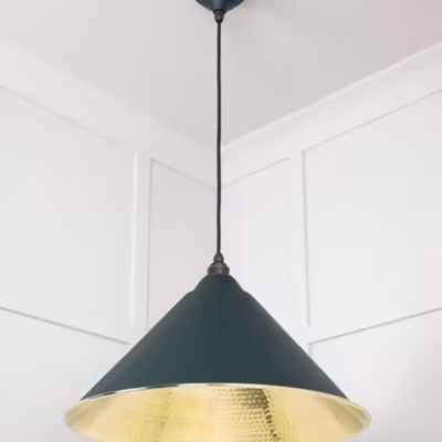 Hammered Brass Hockley Pendant in Dingle - Image 4