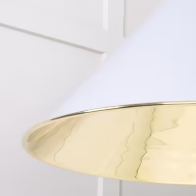 Smooth Brass Hockley Pendant in Birch - Image 6