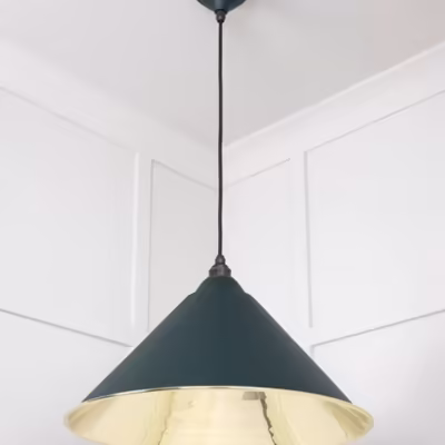Smooth Brass Hockley Pendant in Dingle - Image 4