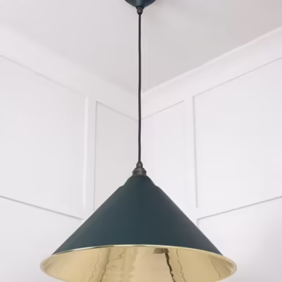 Smooth Brass Hockley Pendant in Dingle - Image 5